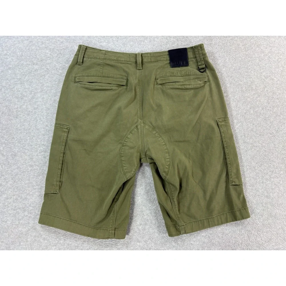 Du/er Stretch Canvas Work Shorts (Men's 32) Green - 10